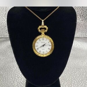 *** Sutton ^^^ Gold  Watch Pendant Necklace  ***